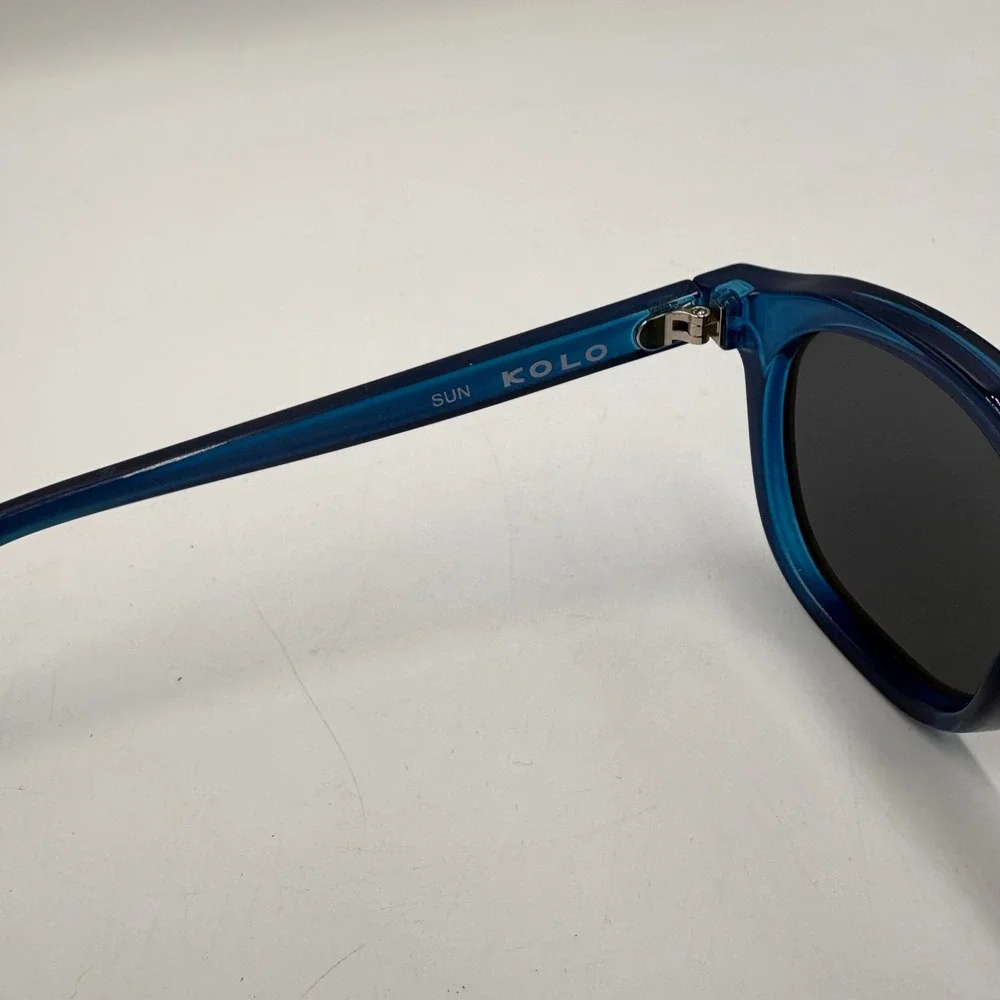 Kolo Sunglasses Unisex OS Blue Excellent Made in Italy 400-8503 Acetate Frames